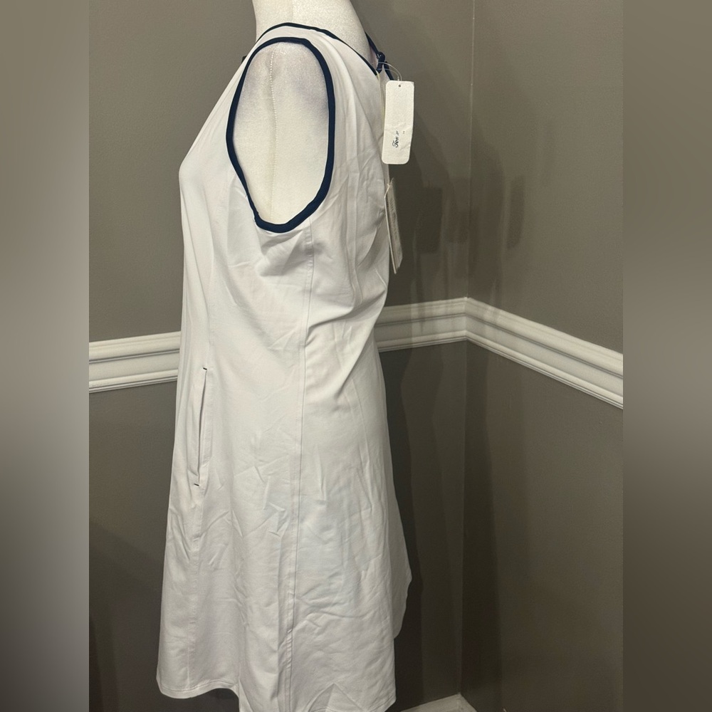 NWT Tommy Bahama Aubrey Fit and Flare IslandZone® Dress White Small - Picture 4 of 8